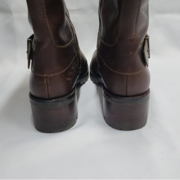 Cole Haan Champion Brown Leather Waterproof Zip Up Boots Women's Size 6B - Picture 9 of 16